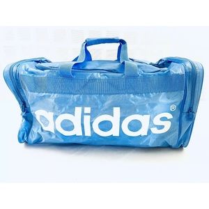 Adidas 24" Nylon Large Duffel Gym Bag Baby Blue